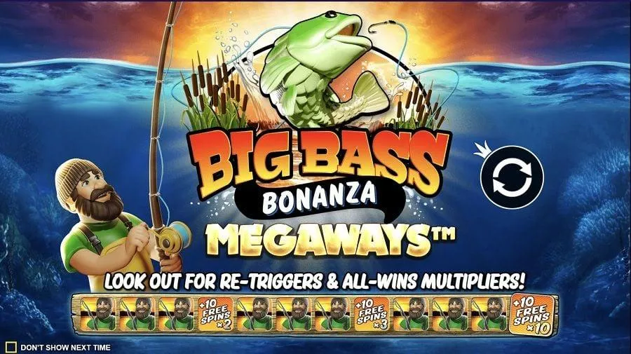Big Bass Bonanza Megaways intro screenshot