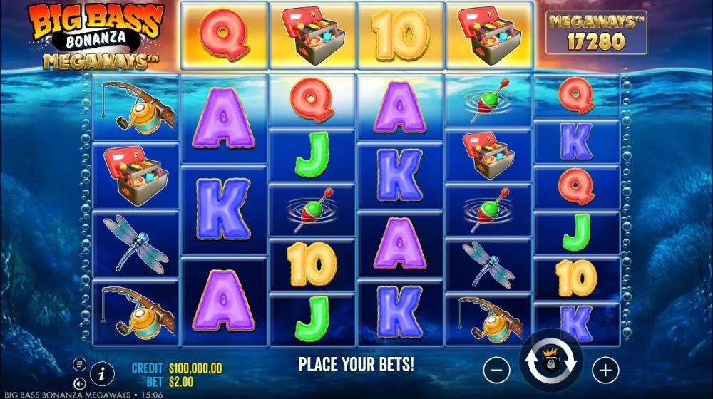 Big Bass Bonanza Megaways slot screenshot