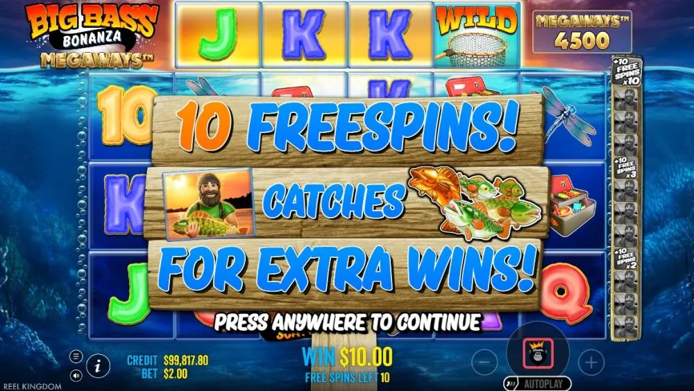 Big Bass Bonanza Megaways Bonus screenshot