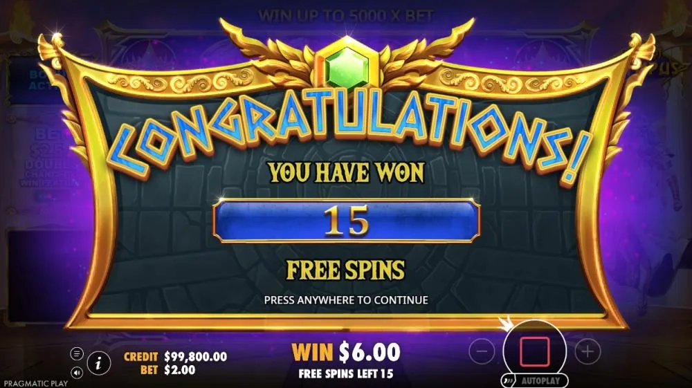 Gates of Olympus Bonus Screenshot